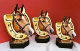 3er Serie Pokale Reiten Pferd Pferdesport aus Holz Umwelt Neu