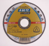 Klingspor Trennscheibe A 60 TZ Spezial 115 x 1 x 22,23 mm