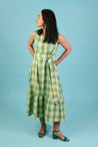 SHEILA DRESS VICHY GREEN