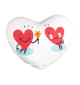 Funda cojín corazón terciopelo