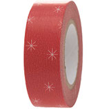 Masking tape Rico Design - rouge étoiles