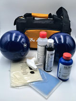 Kugelset "Sportkegler" mit WINNER Vollkugel einfärbig und Tasche WINNER II black/gold