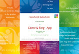 Geschenk - Gutschein für die Come and Sing-App