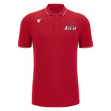 MACRON Comedy ECO Polo rot mit Sieglarer TV Basketball-Logo