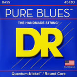 DR Strings,PURE BLUES,5-String Quantum Nickel Bass Set: Medium to Heavy 45-130 (Art.PB5-130) BE