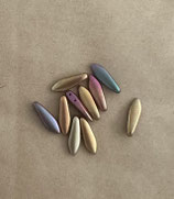 2hole Dagger Purple Iris Gold