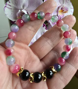 Wassermelonen-Turmalin Armband