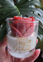 Rose im Glas-Geschenk