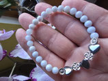 Chalcedon mit Hämatit Herzen