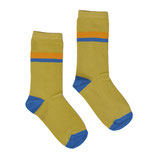 NEU: Socken mit farbigen Streifen auf Gelb von Baba