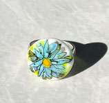 NEU Ringtop "Blaue Blume" (ohne Ring)