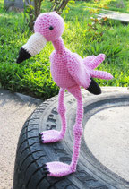 Carlo, der Flamingo   Häkelanleitung
