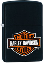 accendino zippo harley-davidson bar & shield black 218hd-h252