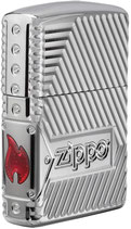 accendino zippo armor red flame 29672