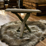 Table de chevet en bois flotté, pour intérieur naturel