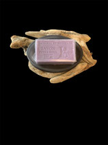 Porte savon en bois flotté et coupelle grise