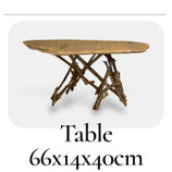Table de chevet en bois flotté, pour intérieur style bord de mer