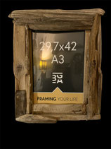 Cadre photo en bois flotté pour photo 29.7x42 cm - A3