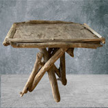 Table de chevet en bois flotté