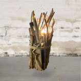 Lampe en bois flotté, hauteur 79 cm