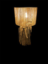 Lampe originale en bois flotté