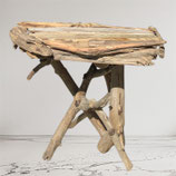 Table de chevet en bois flotté
