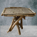 Table de chevet en bois flotté