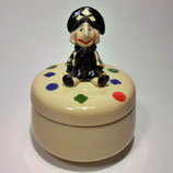 Zuckerdose mit Harlekin