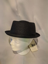 Stetson Pork Pie schwarz . Stroh.