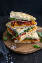 Focaccia Sandwich für 7 oder 12 Personen (eine viergeteilte Focaccia pro Person)