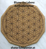 Korkuntersetzer "Blume des Lebens"