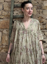 ROBE "LES OURS" MASA VERVEINE FLEUR