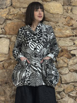 VESTE "RUNDHOLZ" 3441111 BLACK PRINT