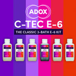 ADOX C-TEC E-6 3-Bad Kit für 12 Filme zum Ansatz von 1000 ml