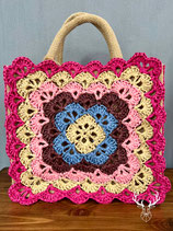 Mini Tote Crochet Rafia La Monique