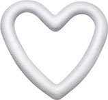 Styropor-Herz 20 cm weiß