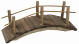 Mini Holzbrücke mit Geländer 10 cm