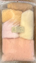 Elfenwolle Vlies 300g Hautfarben-MIX 5 Farben