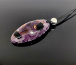 Orgonit Anhänger (A6) in flieder | Edelstein Heilstein Schmuck