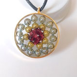 Orgonit Anhänger Granat (B39) | Edelstein Heilstein Schmuck