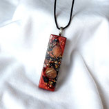 Orgonit Anhänger (A7) mit Hämatit & Karneol | Edelstein Heilstein Schmuck