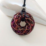 Orgonit Anhänger Torus Rodin Spule (A44)| Edelstein Heilstein Schmuck