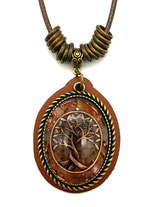 Orgonit Prana-Amulett Karneol Weltenbaum (A42) | Edelstein Heilstein Schmuck