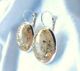 Orgonit Ohrringe (O2) mit Bergkristall | Edelstein Heilstein Schmuck