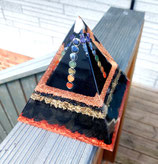 Orgonit Pyramide 15cm "Chakra" (A40) | Edelstein Heilstein Deko