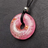 Orgonit Anhänger (A31) Donut, rosa| Edelstein Heilstein Schmuck