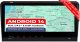 AA38-L2 Android 14 Autoradio mit Navi: MediaTek MT6765V 4G+64G;8.8" QLED Display;4G SIM,Carplay,Android Auto,DAB+,Bluetooth 5,WiFi,GPS: Ersatz für Audi A3