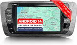 AS7-L2 Android 14 Autoradio mit Navigation: MediaTek MT6765V, 4GB+64GB, 7 Zoll QLED Display, SIM, Wireless Apple CarPlay & Android Auto, DAB+, CANBUS, GPS – Ersatz für Seat Ibiza 2009-2013
