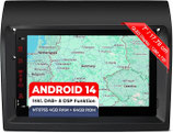 AFI74-L2 Android 14 Autoradio mit Navigation: MT6765V, 4GB+64GB, 7 Zoll QLED Display, SIM, Apple CarPlay & Android Auto, DAB+, CANBUS, GPS – Ersatz für FIAT Ducato Citroen Jumper Peugeot Boxer