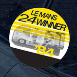 Aufkleber:  Porsche Le Mans 1984 Winner Window Sticker
